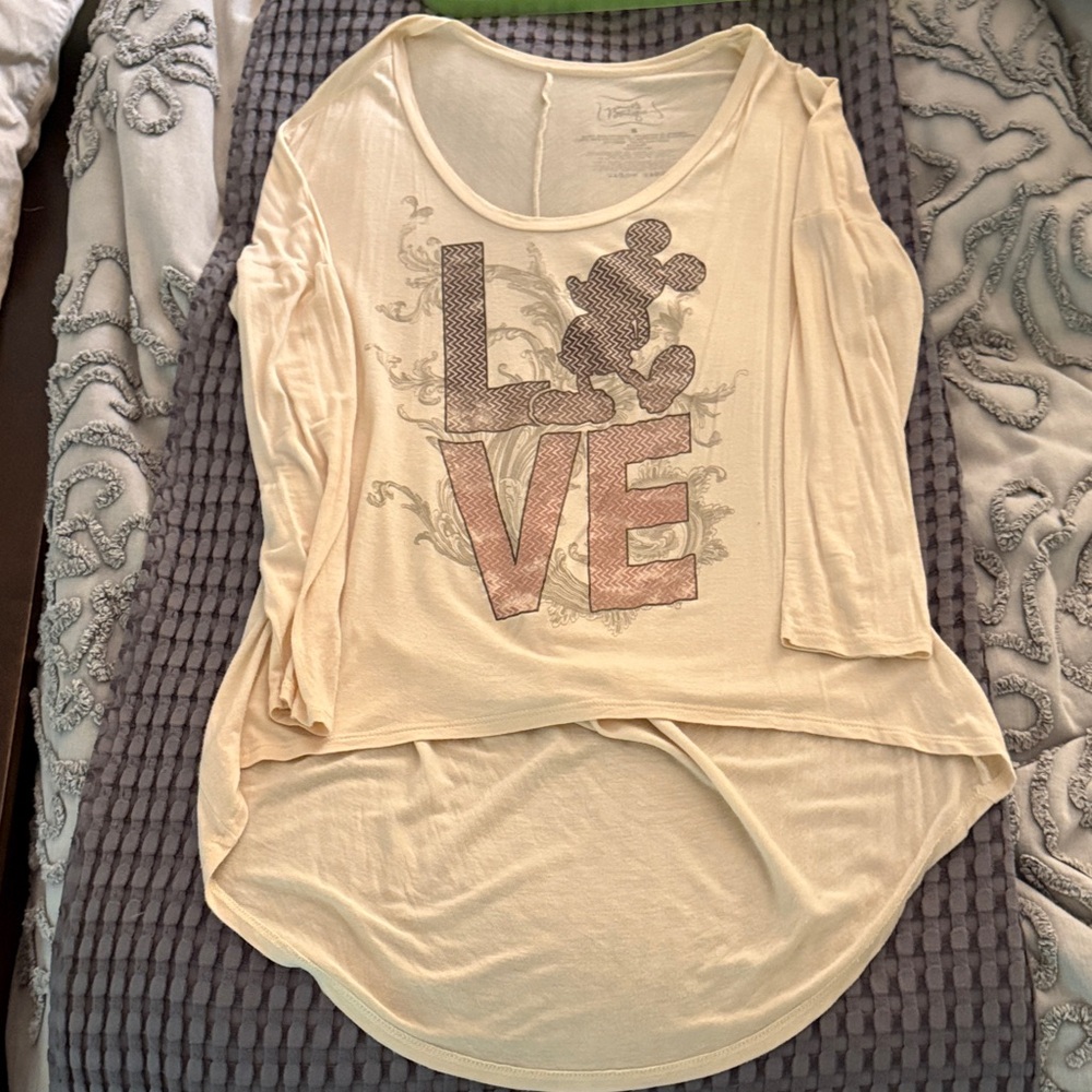 Cream Graphic Women's Top